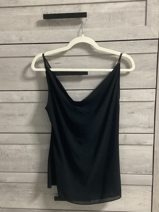 Naked Zebra Tops - Naked Zebra Black Cowl Neck Spaghetti Strap Camisole